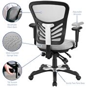 Mesh office chair in gray additional photo 5 of 10