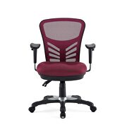 Mesh office chair in red by Modway additional picture 2