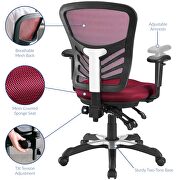 Mesh office chair in red by Modway additional picture 4