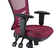 Mesh office chair in red by Modway additional picture 9