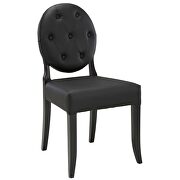 Dining vinyl side chair in black additional photo 5 of 4
