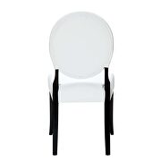Dining vinyl side chair in white additional photo 3 of 4