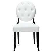 Dining vinyl side chair in white additional photo 5 of 4