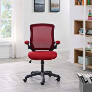 Veer mesh office chair in red additional photo 3 of 7