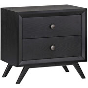 Rich mid-century design nightstand in black by Modway additional picture 2