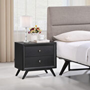 Rich mid-century design nightstand in black by Modway additional picture 3