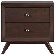 Rich mid-century design nightstand in cappuccino by Modway additional picture 4