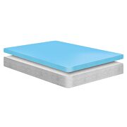 Twin gel-infused memory foam mattress additional photo 2 of 10