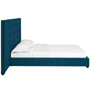 Azure finish upholstered fabric platform bed by Modway additional picture 4