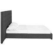 Gray finish upholstered fabric platform bed by Modway additional picture 3