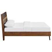 Walnut finish rustic wood organic design bed by Modway additional picture 5