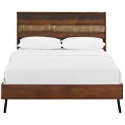 Walnut finish rustic wood organic design bed by Modway additional picture 6