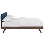 Blue finish upholstered polyester fabric platform bed by Modway additional picture 6
