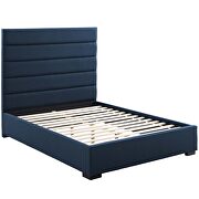 Upholstered fabric platform bed in blue by Modway additional picture 5