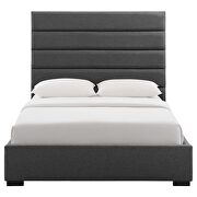 Upholstered fabric platform bed in gray by Modway additional picture 2