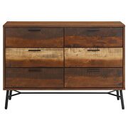 Rustic wood dresser in walnut by Modway additional picture 3