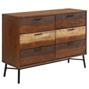 Rustic wood dresser in walnut by Modway additional picture 5