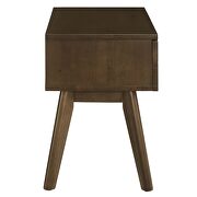 Wood nightstand in walnut by Modway additional picture 3