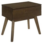 Wood nightstand in walnut by Modway additional picture 5