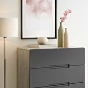 Four-drawer chest or stand in natural gray by Modway additional picture 6