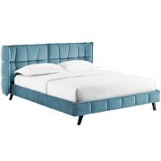 Performance velvet platform bed in sea finish by Modway additional picture 3