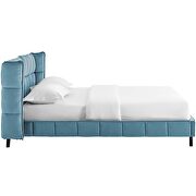 Performance velvet platform bed in sea finish by Modway additional picture 5