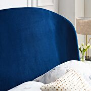 Upholstered performance velvet platform bed in navy by Modway additional picture 3