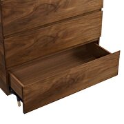 Beautifully grained brown walnut veneer chest by Modway additional picture 8