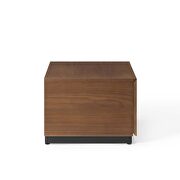Grained brown walnut veneer nightstand by Modway additional picture 6