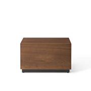 Grained brown walnut veneer nightstand by Modway additional picture 7