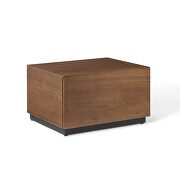 Grained brown walnut veneer nightstand by Modway additional picture 8