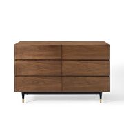 6-drawer dresser in walnut by Modway additional picture 8