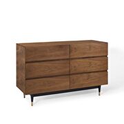 6-drawer dresser in walnut by Modway additional picture 9