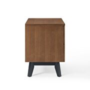 Wood nightstand in walnut by Modway additional picture 5