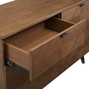 Wood dresser in walnut by Modway additional picture 4