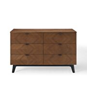 Wood dresser in walnut by Modway additional picture 6