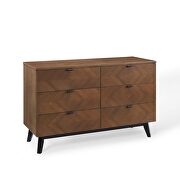 Wood dresser in walnut by Modway additional picture 7
