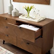 Wood dresser in walnut by Modway additional picture 8