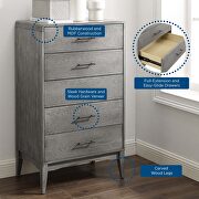 Wood chest in gray by Modway additional picture 2