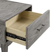 Wood nightstand in gray by Modway additional picture 3