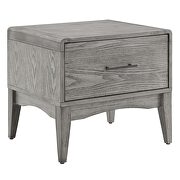 Wood nightstand in gray by Modway additional picture 6