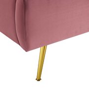 Dusty rose finish performance velvet wingback platform bed by Modway additional picture 4