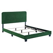 Emerald finish channel tufted performance velvet queen bed by Modway additional picture 3