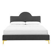 Charcoal performance velvet upholstery queen bed by Modway additional picture 5
