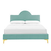 Mint performance velvet upholstery queen bed by Modway additional picture 5