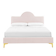 Pink performance velvet upholstery queen bed by Modway additional picture 5