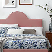Performance velvet upholstery queen bed in dusty rose by Modway additional picture 10