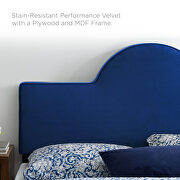 Performance velvet upholstery queen bed in navy by Modway additional picture 8