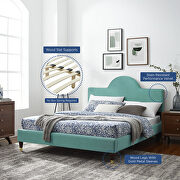Performance velvet upholstery queen bed in teal by Modway additional picture 9