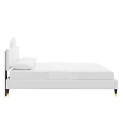 Performance velvet upholstery queen bed in white by Modway additional picture 4